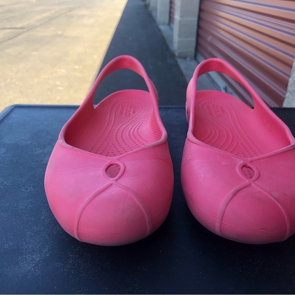 Crocs Isabella Flat Women Pink Slip On Shoes Size W7 - Picture 10 of 12